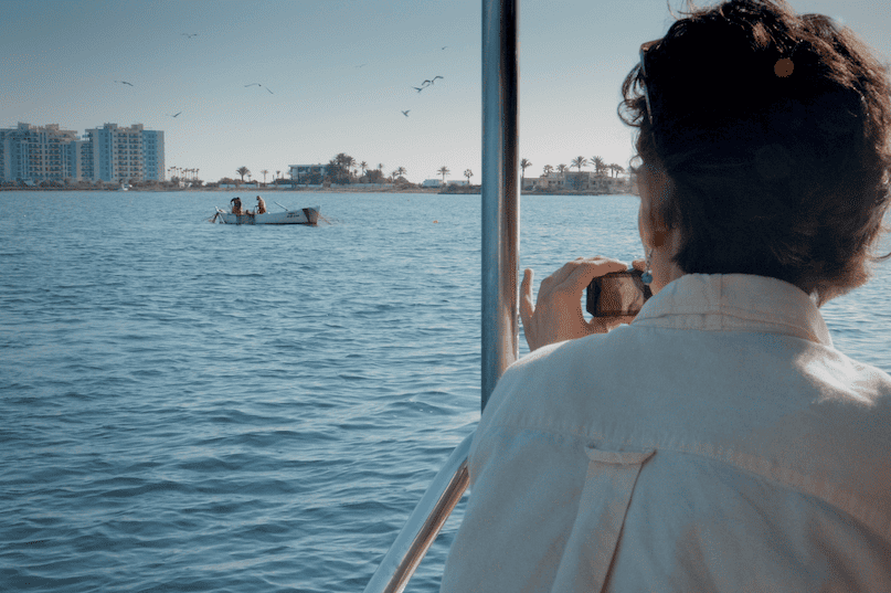 momento turistico barco la manga mar menor